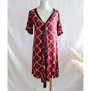 Silk Retro Abstract Twee Mini dress size S